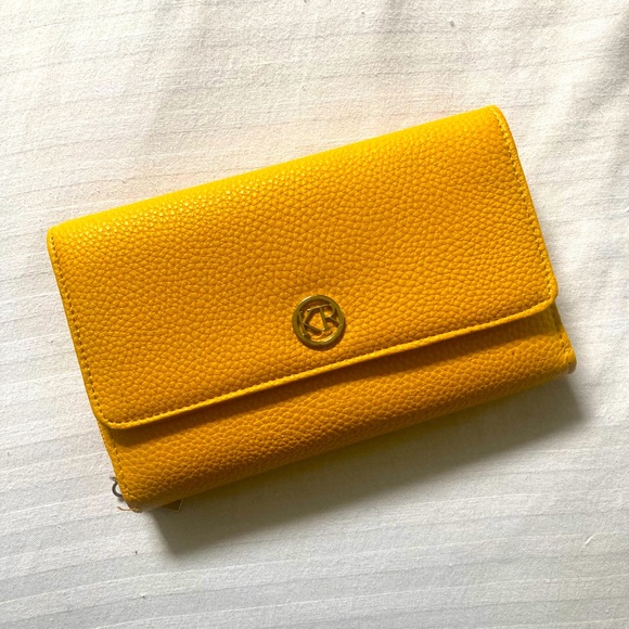 Vintage Handbags - Yellow Leather Women's Wallet - Safe Keeper Wallet